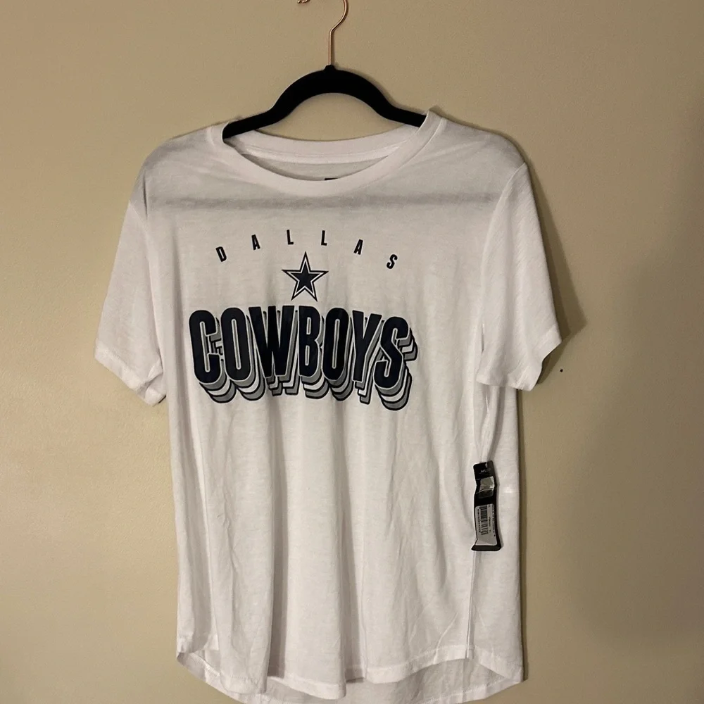 Team Apparel White Dallas Cowboys Sleep Shirt